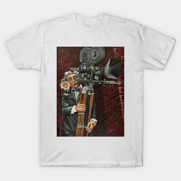 Buster Keaton Cameraman T-Shirt by Dual Rogue